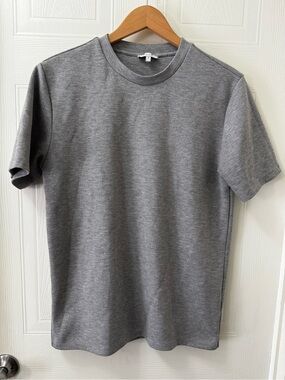 Reiss Heather Gray Short Sleeve Crewneck T-Shirt